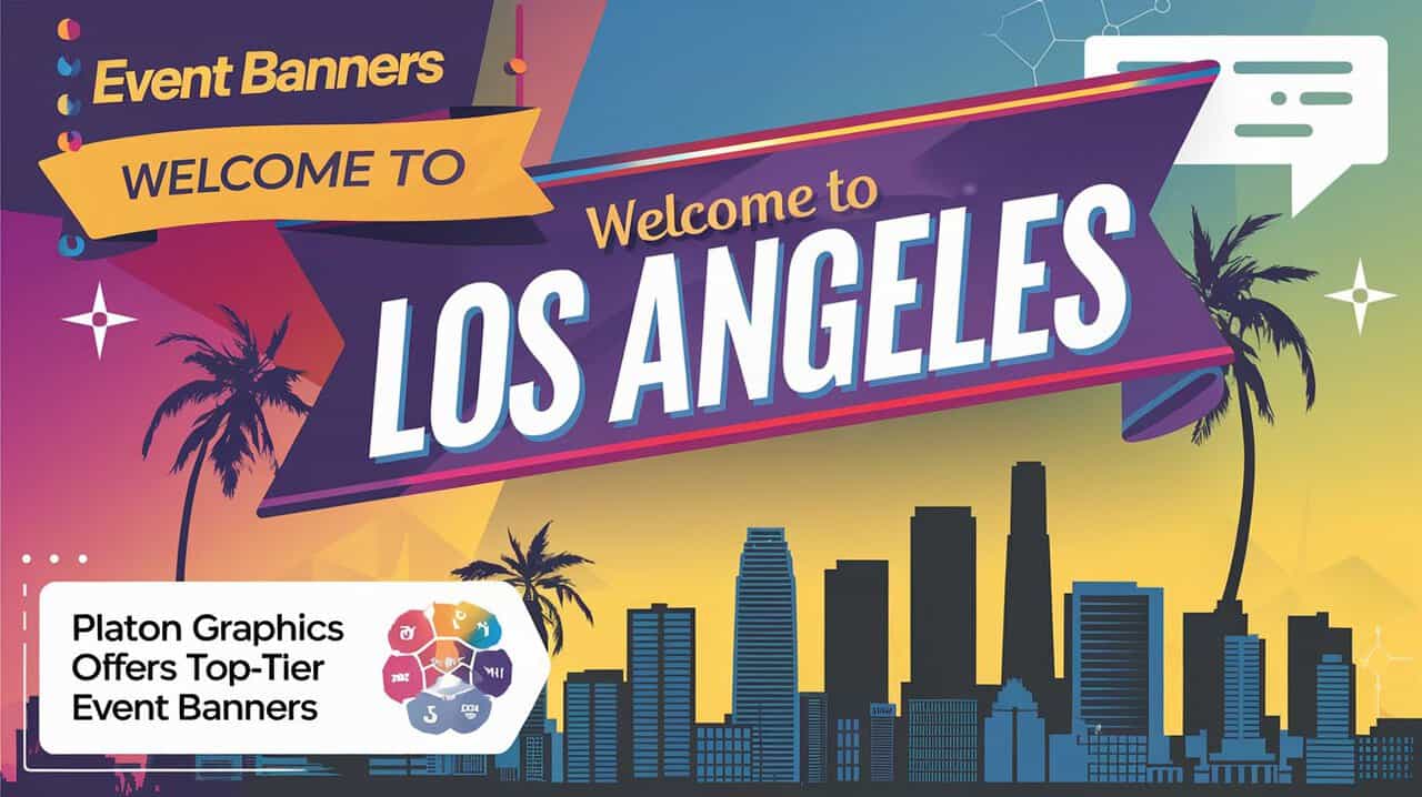 A vibrant event banner displays 