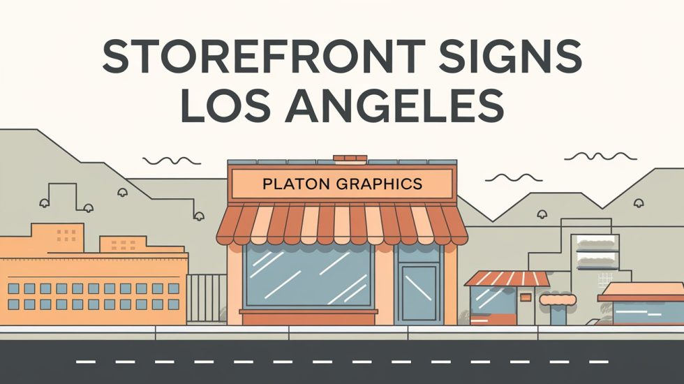 Storefront Sign Graphics Storefront Signs Los Angeles - Platon Graphics